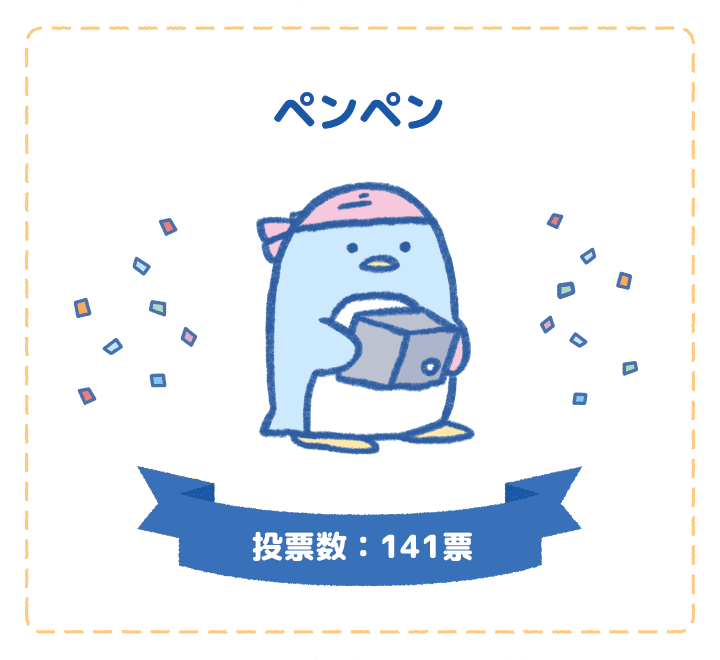 ペンペン　投票数：141票