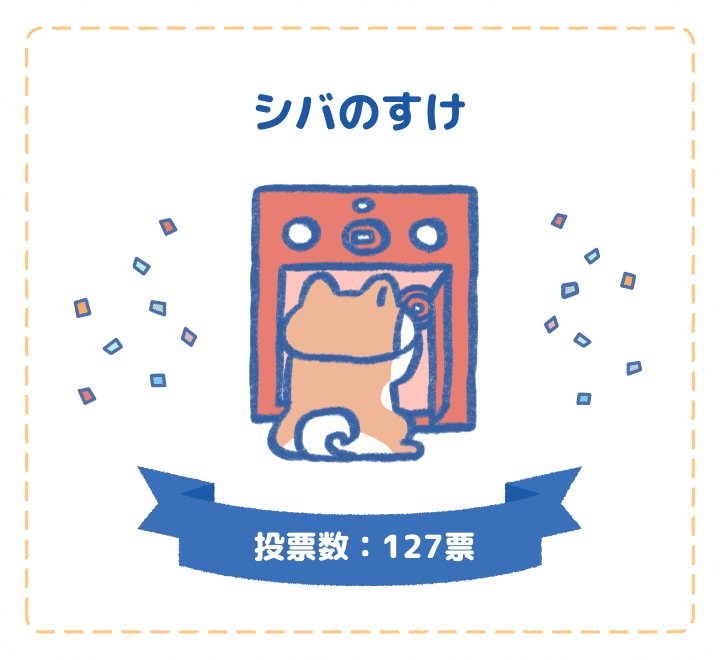 シバのすけ　投票数：127票
